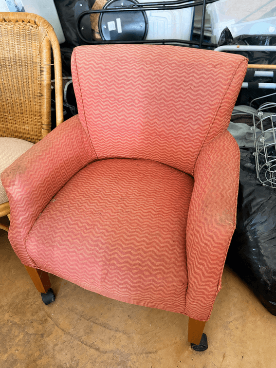 Vintage Distressed Accent Armchair