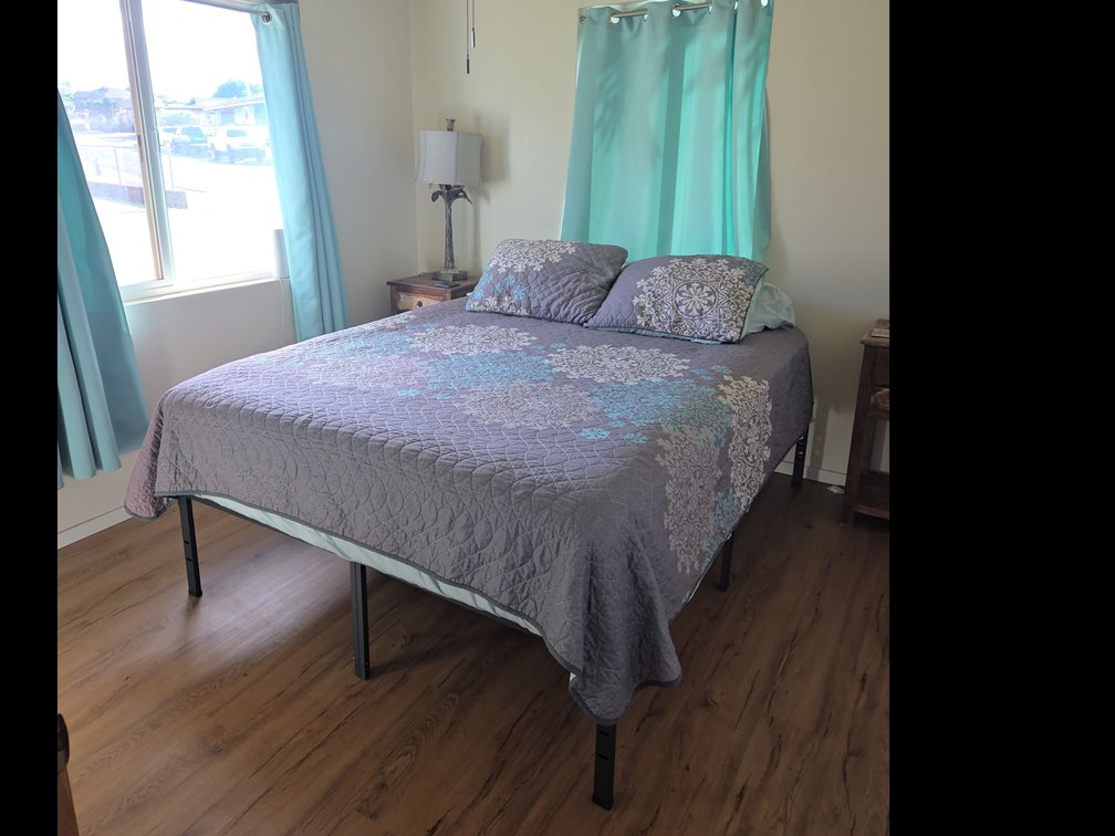 Queen Metal Bed Frame and Mattress