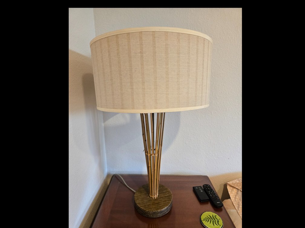 Rattan Beige Lamp #1