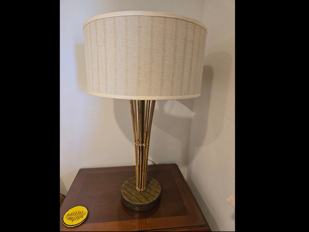 Rattan Beige Lamp #2