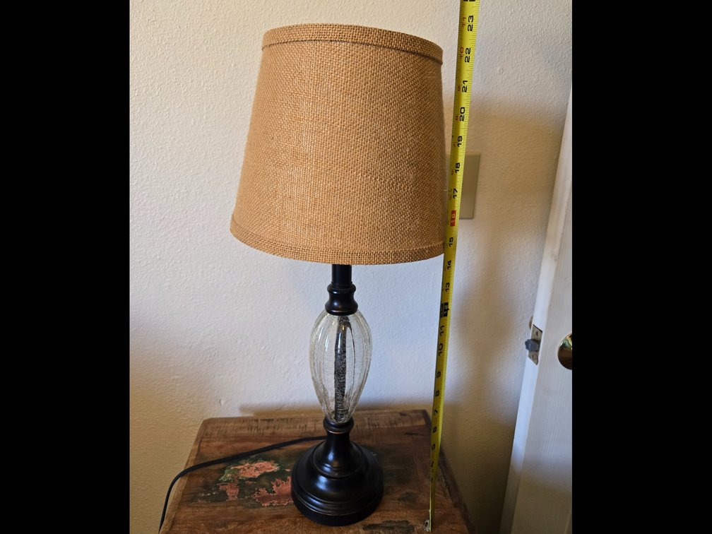 Burlap Lamp #1