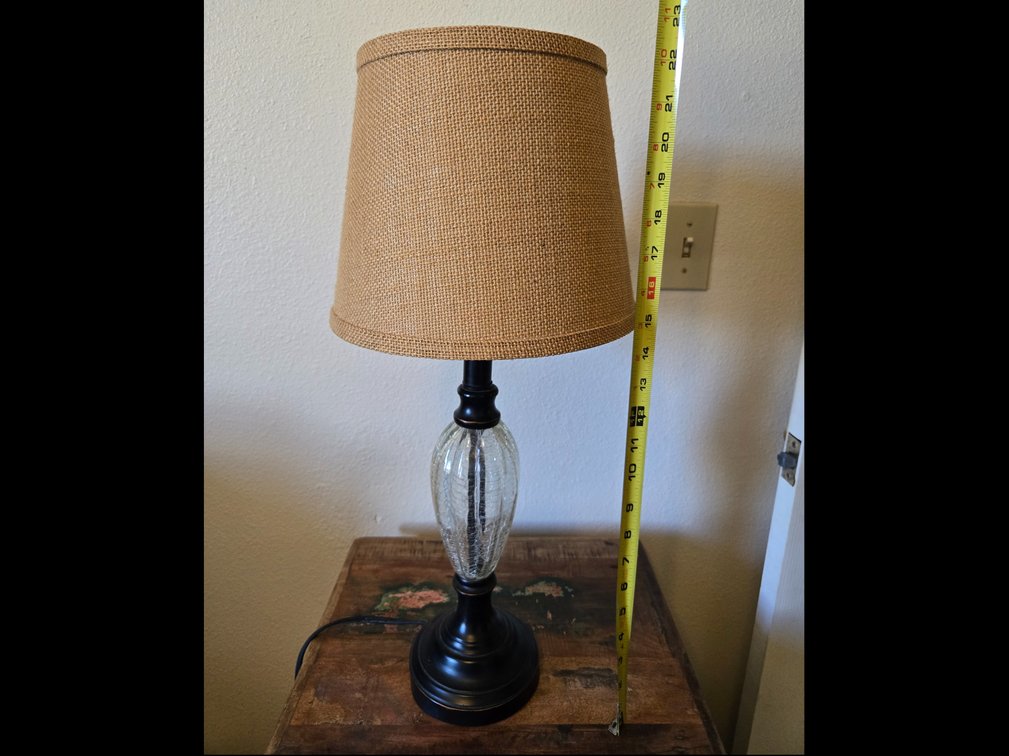 Burlap Lamp #2