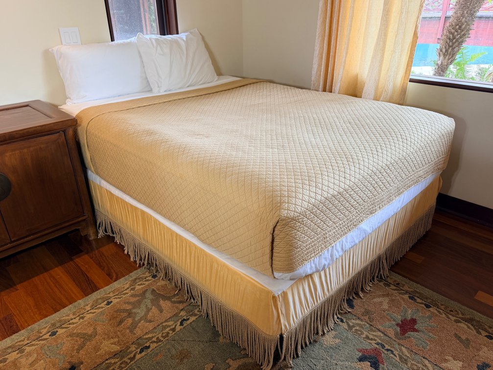 Full Size Serta Perfect Sleeper Mattress with Bedding and Frame