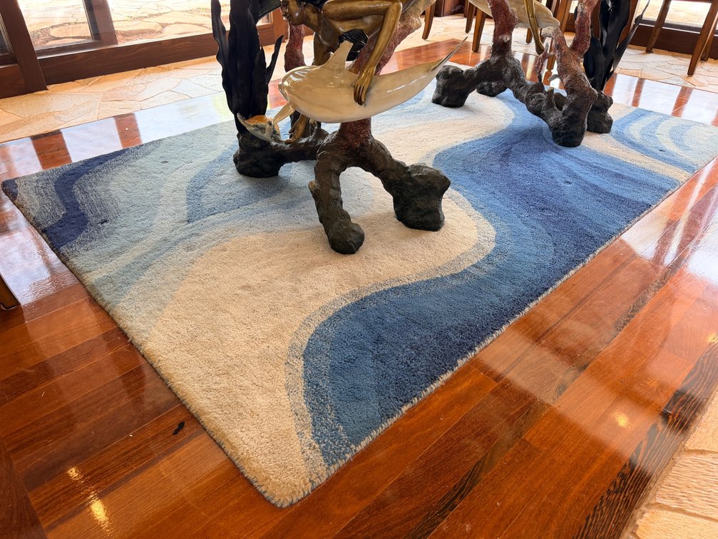 Home Decorators Collection "Rush" Blue Hand-Tufted Wool Area Rug