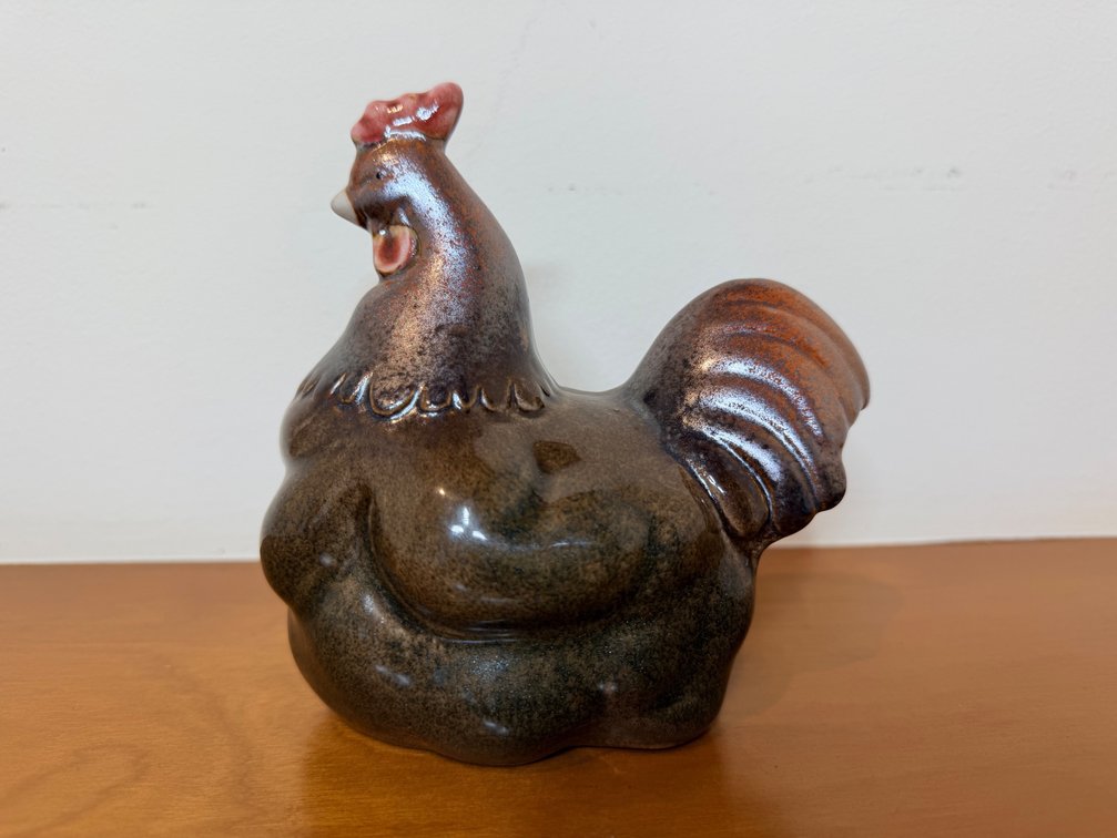 Decorative Ceramic Rooster Figurine