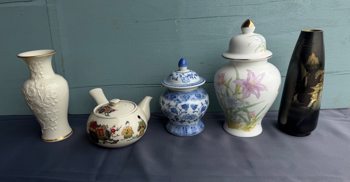 Assorted Ceramic Jars and Collectibles