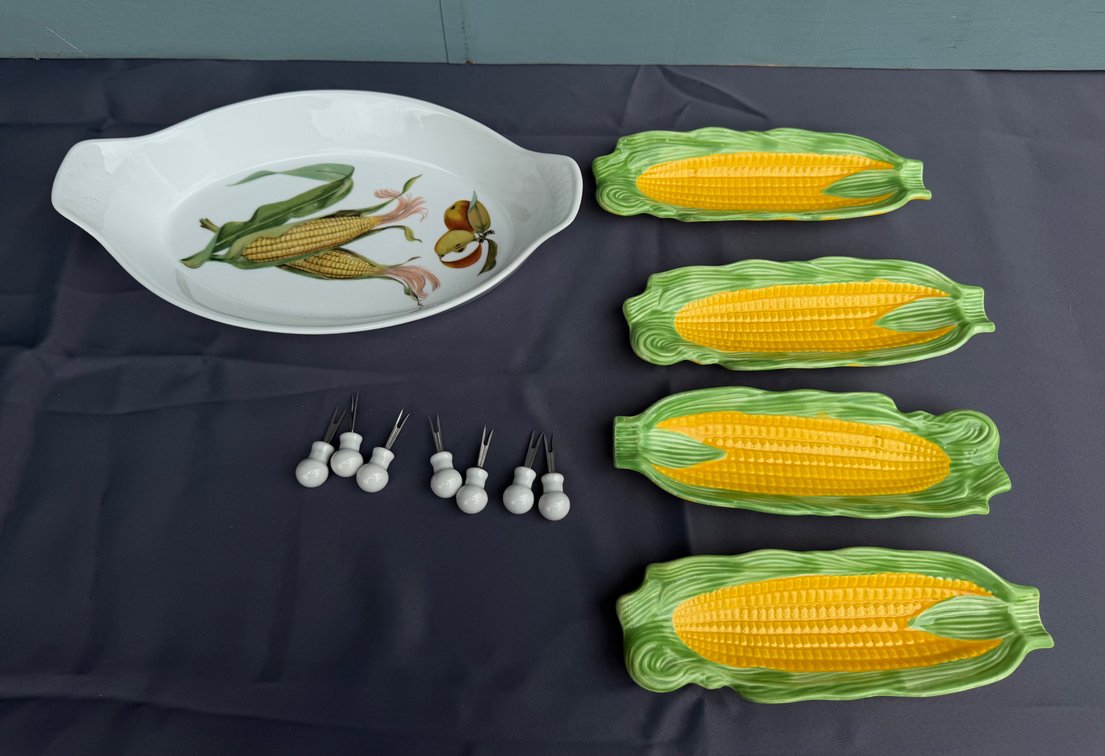 Corn Themed Serving Pieces