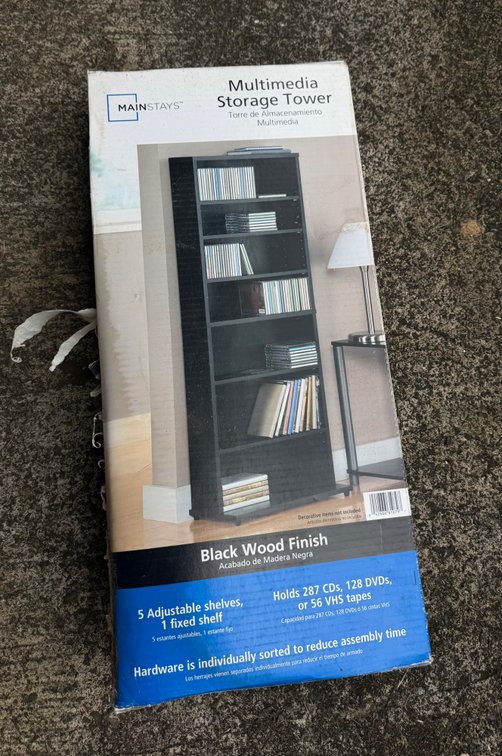 Mainstays Multimedia Storage Tower