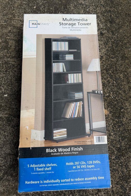 Mainstays Multimedia Storage Tower