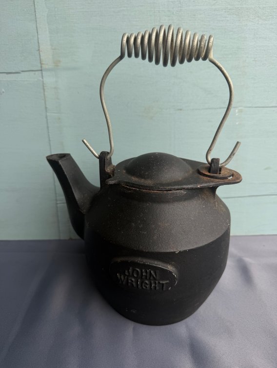 John Wright Cast Iron Kettle