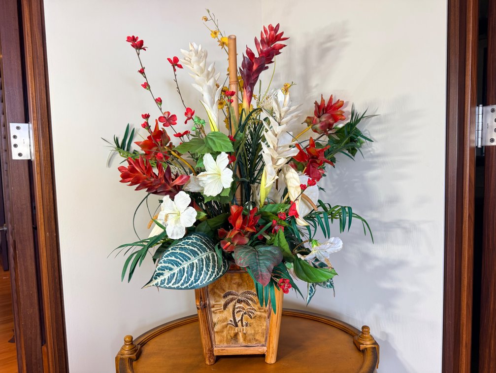 Decorative Tropical Artificial Floral Arrangement