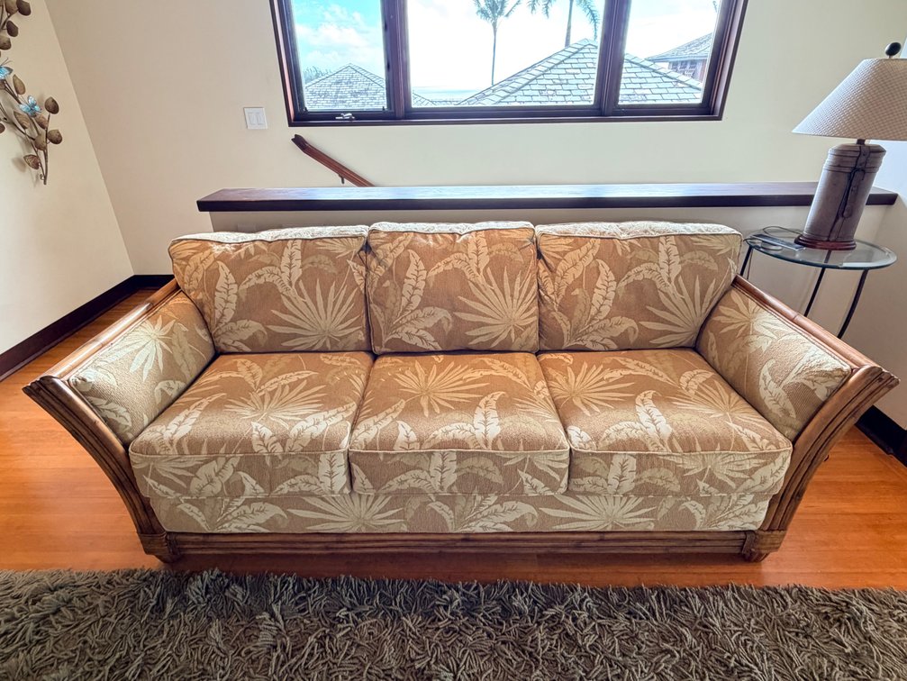 BenchCraft Tropical Upholstered Sleeper Sofa