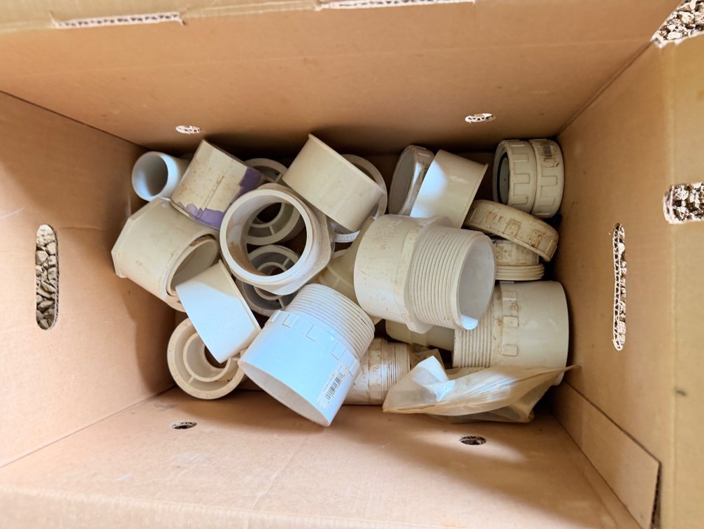 Assorted PVC Pipe Fittings & Irrigation Components