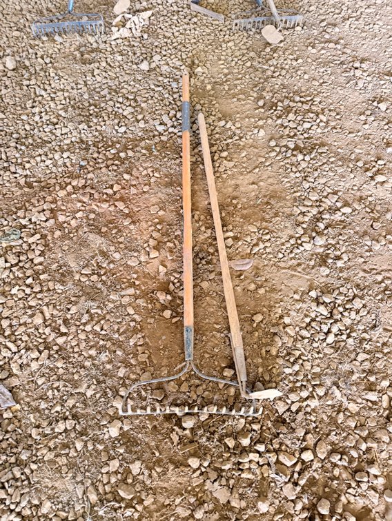 Garden Rake and Hand Cultivator Tool