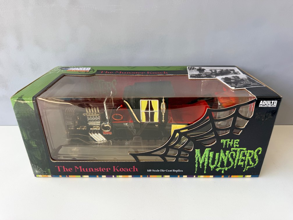 Silver Screen Machines "The Munster Koach" 1:18 Scale Die-Cast Replica