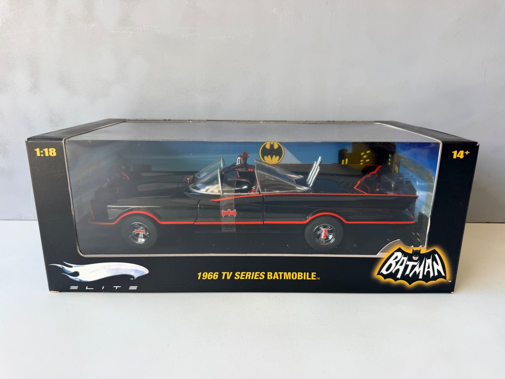 Hot Wheels Elite 1966 TV Series Batmobile 1:18 Scale Die-Cast Replica