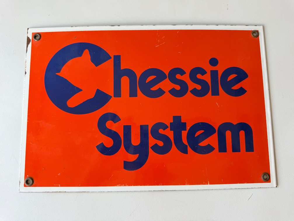Vintage Chessie System Railroad Metal Sign