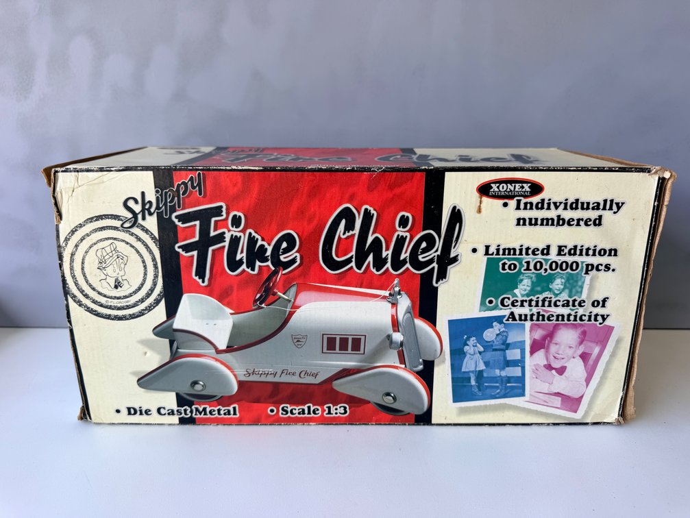 Xonex Skippy Fire Chief Die-Cast Pedal Car 1:3 Scale Limited Edition