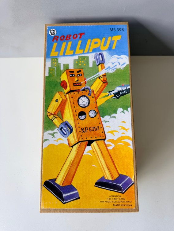Robot Lilliput MS393 Wind-Up Collector Robot with Original Box