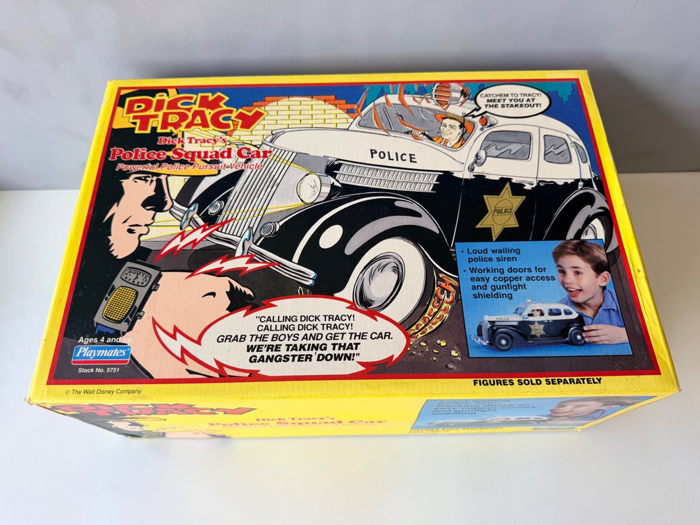 Playmates Dick Tracy Police Squad Car with Original Box