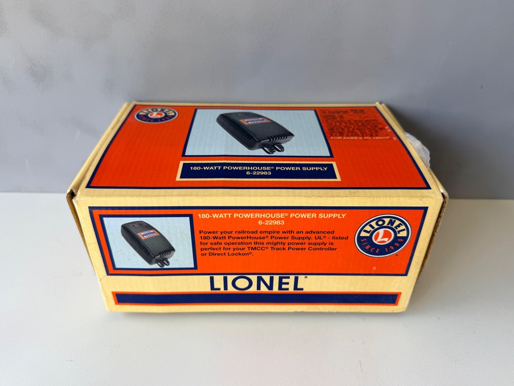 Lionel 180-Watt PowerHouse Power Supply 6-22983 with Box & Manual