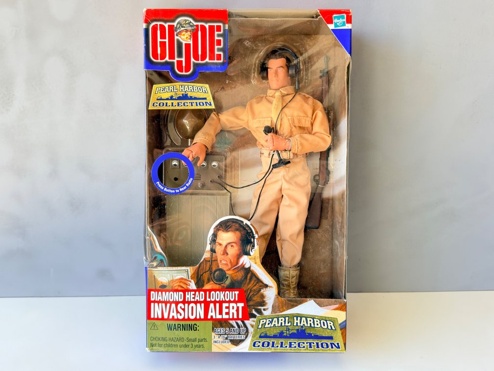 Hasbro G.I. Joe Pearl Harbor Collection Diamond Head Lookout Invasion Alert Talking Figure