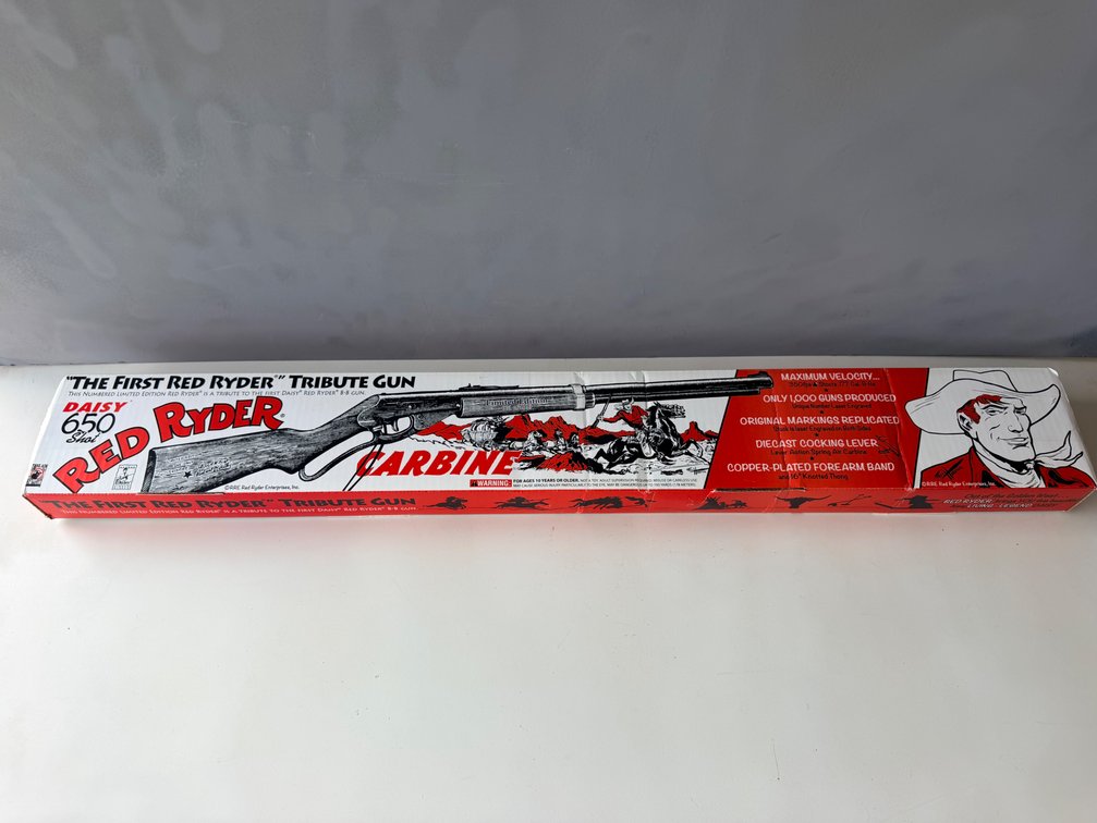 Daisy Red Ryder "The First Red Ryder Tribute Gun" Limited Edition BB Gun with Box & Certificate