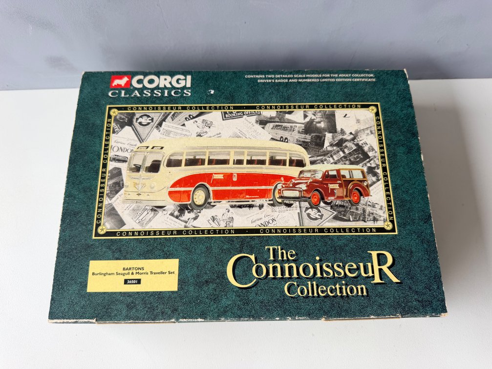 Corgi Classics Connoisseur Collection Bartons Burlingham Seagull & Morris Traveller Limited Edition Die-Cast Set