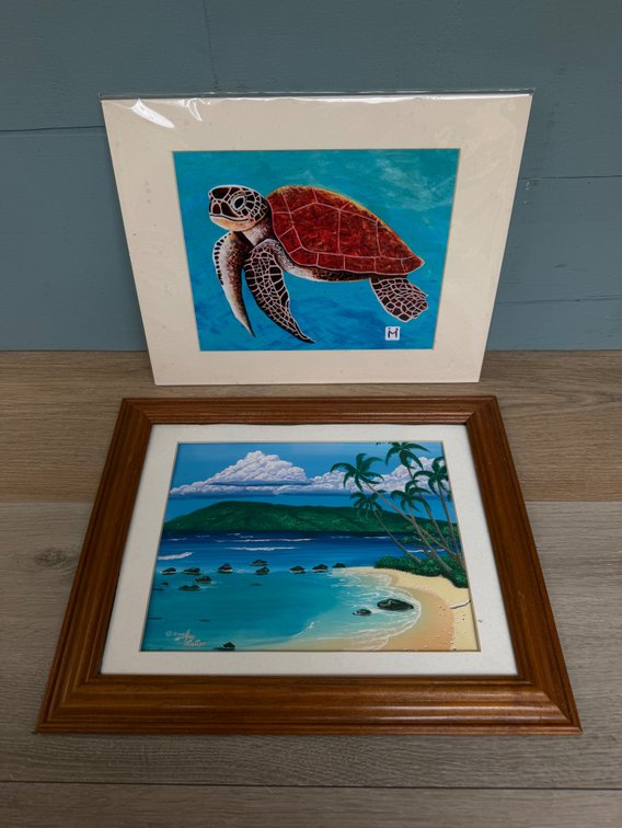 Two Framed Hawaiian Art Prints