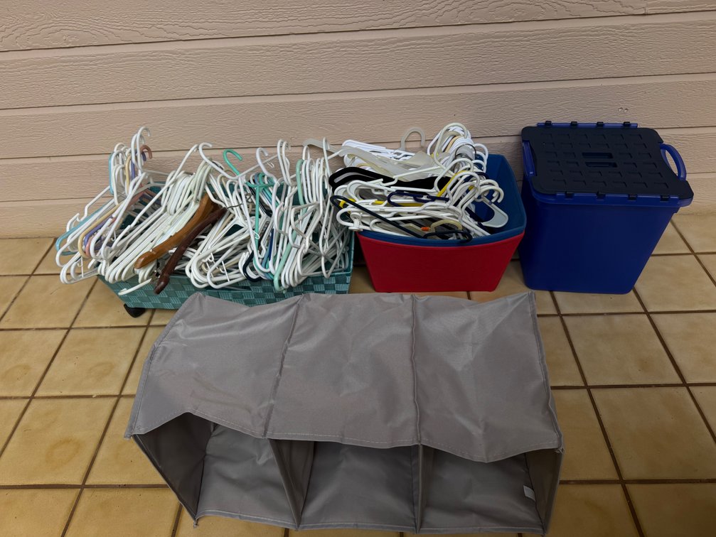 Variety of Closet Organization Items