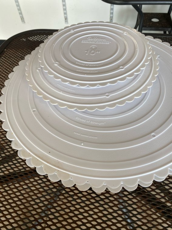 (X's 4) Cake Separator Plates
