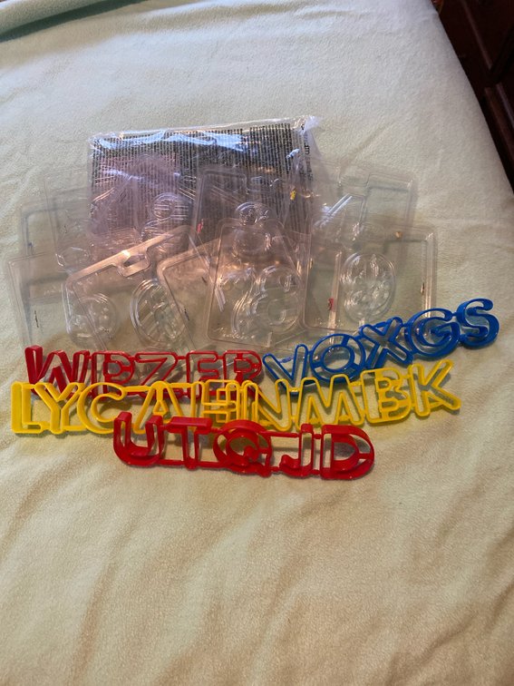 Number Plastic Chocloate Mold and Cookie Alphabet Cutters