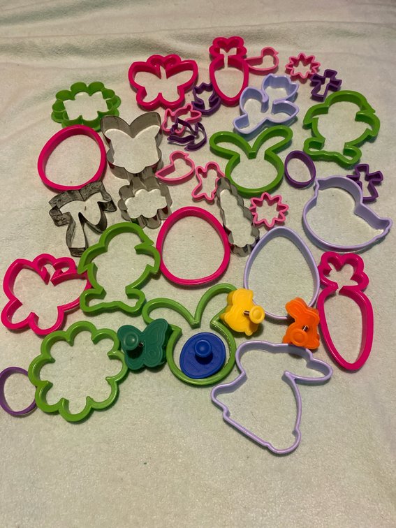 Assortment Easter and Spring Cookie Cutters
