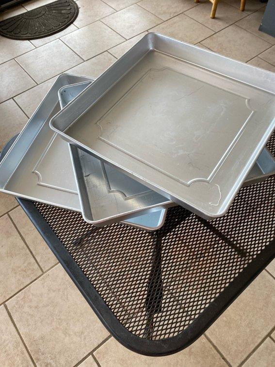 (X's3) 16" square cake pan