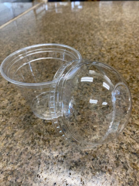 9oz Clear PET Cups With Dome Lids