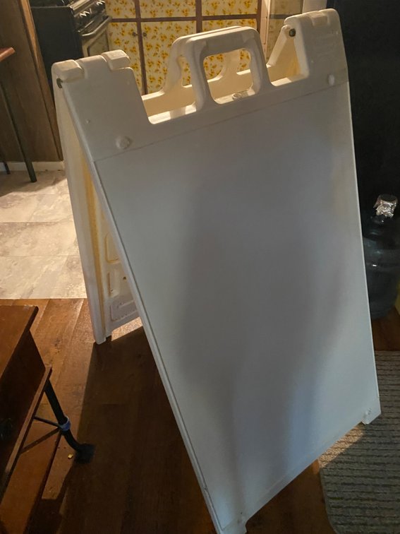 Standard White A-Frame Sandwich Board