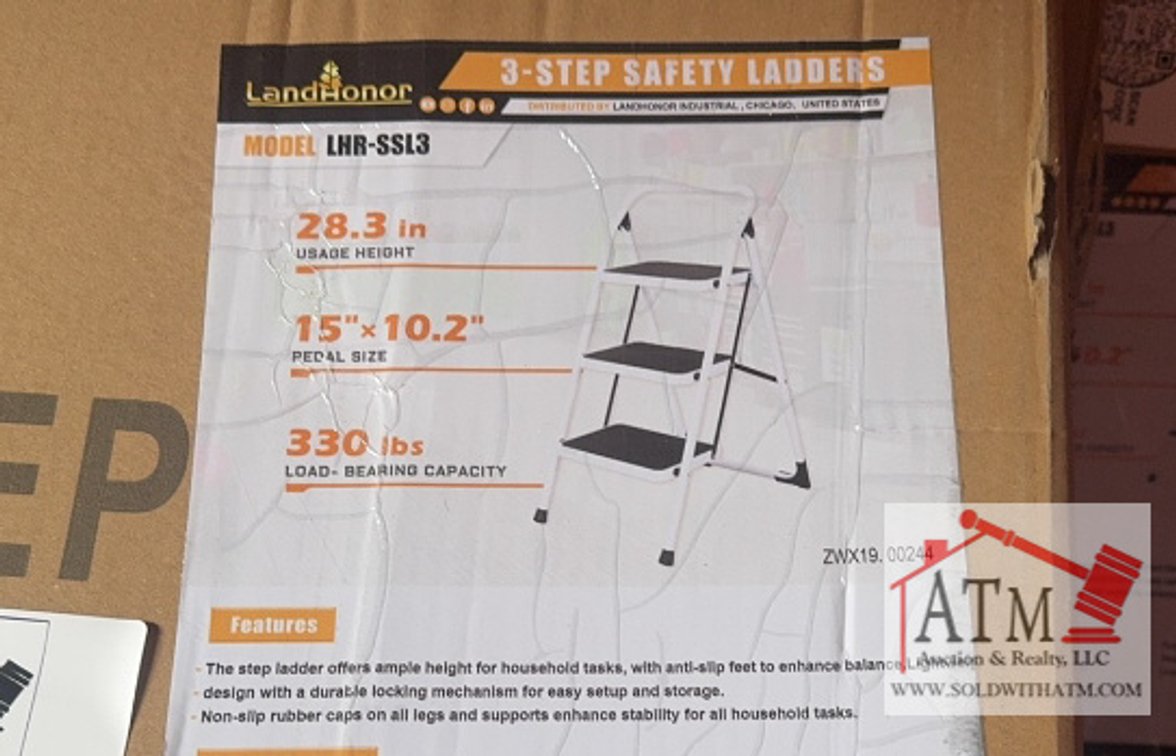 NEW LandHonor 3-Step Safety Ladder