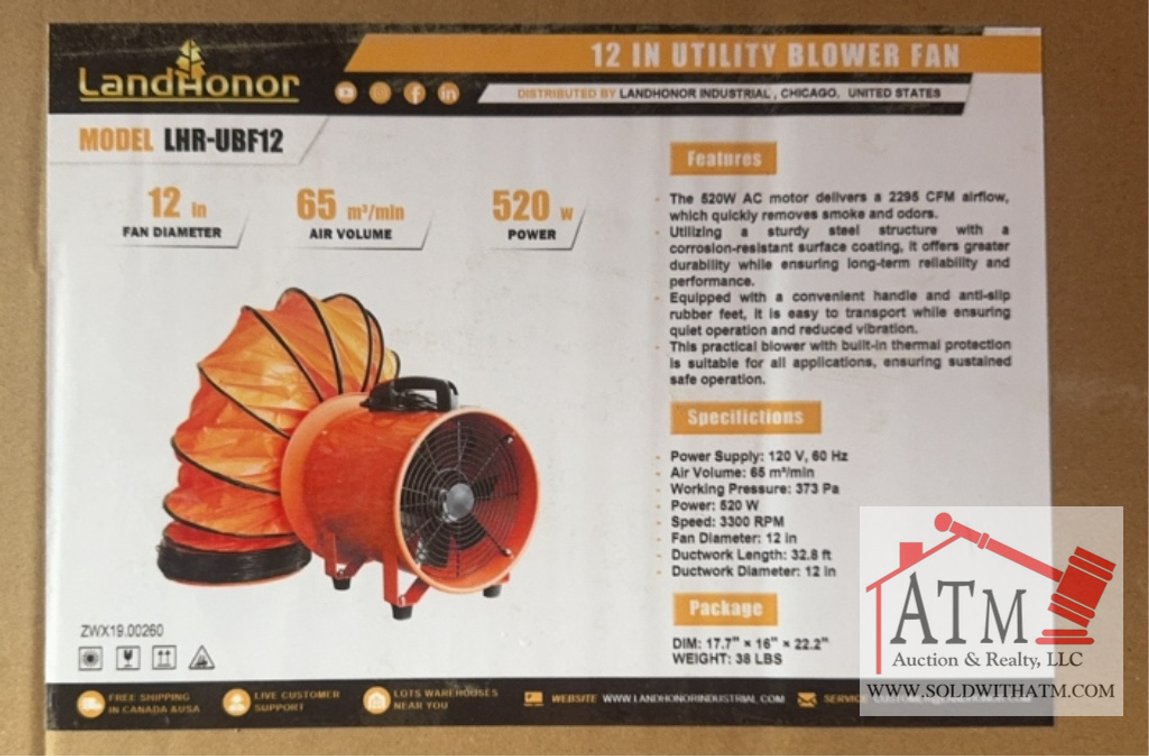 NEW LandHonor 12" Utility Blower Fan