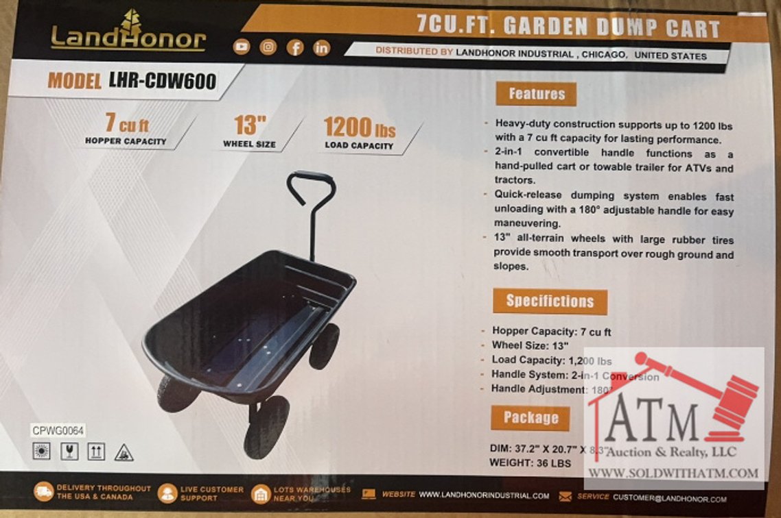 NEW LandHonor Cart Dump Wagon