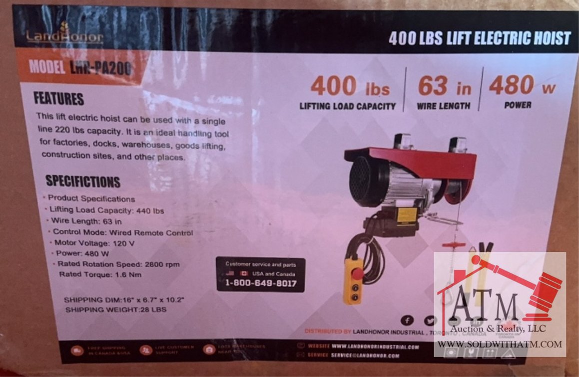 NEW LandHonor 440 Lb Electric Hoist