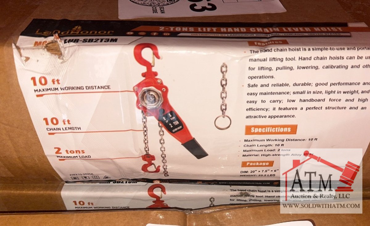 NEW LandHonor 2-Ton Chain Hoist