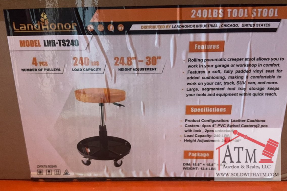 NEW LandHonor Tool Stool (240 Lb Capacity)