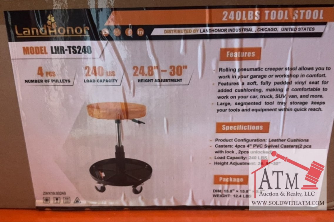 NEW LandHonor Tool Stool (240 Lb Capacity)
