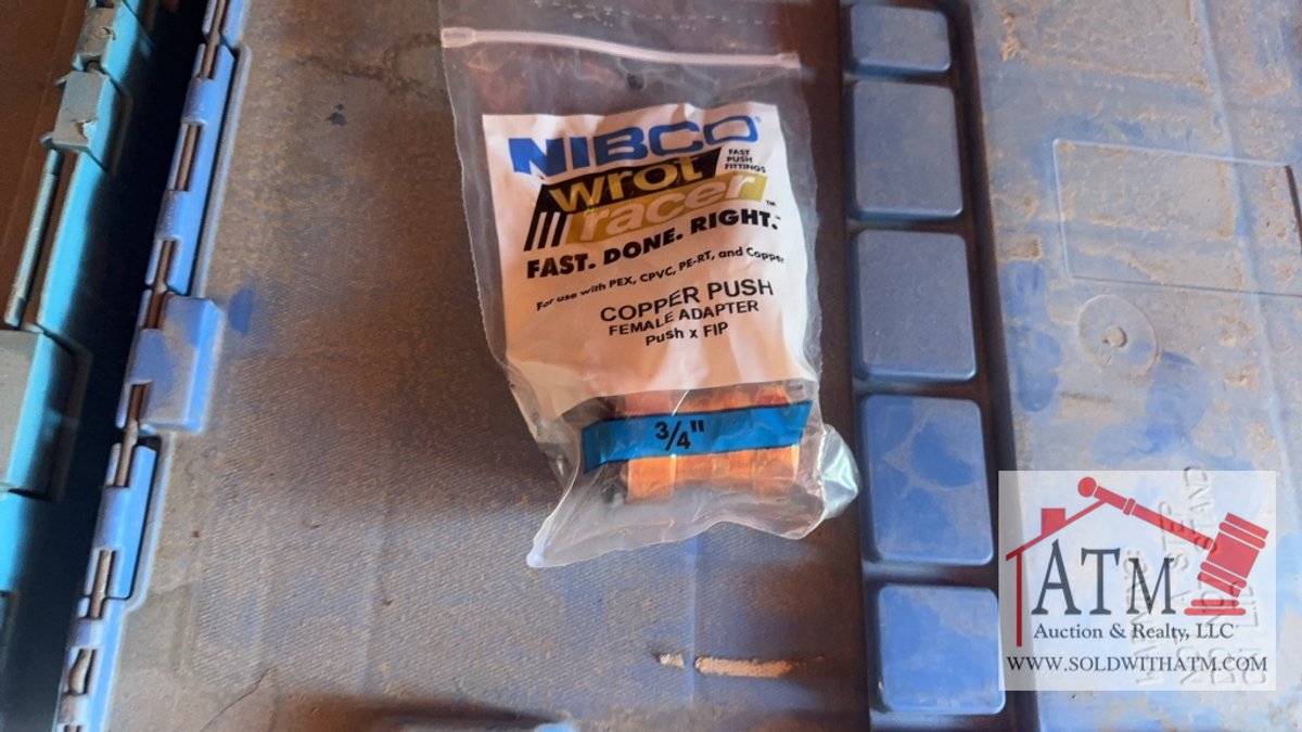 (120) NEW Nibco 3/4" Copper Push Fittings