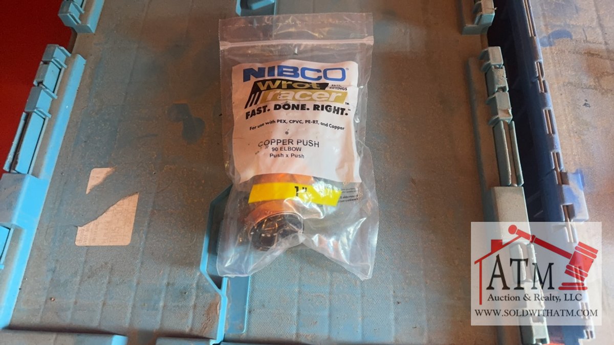 (60) NEW Nibco 1" Copper Push Fittings