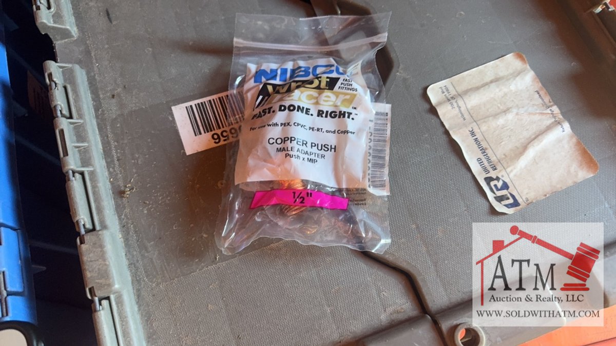 (120) NEW Nibco 1/2" Copper Push Fittings