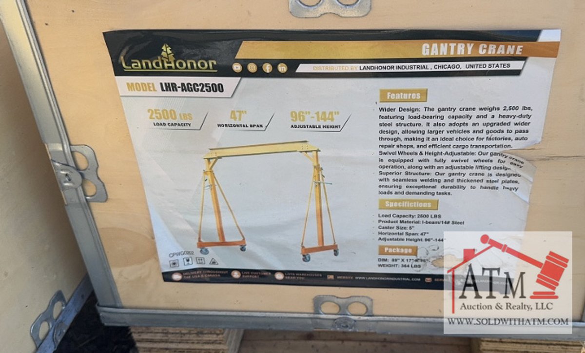 NEW LandHonor 2500 Lb Gantry Crane