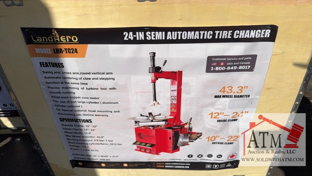 NEW LandHonor 24" Tire Changer
