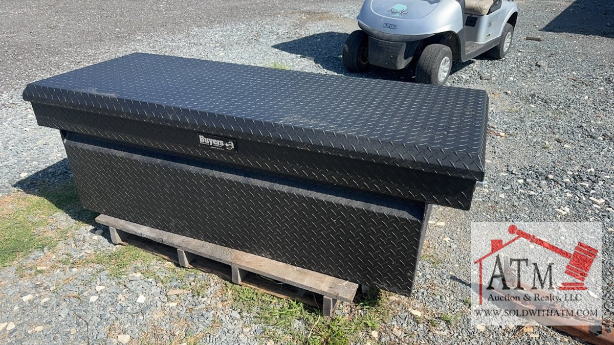 NEW Truck Bed Black Aluminum Toolbox