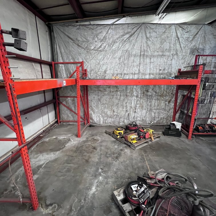 (2) Sections of Pallet Racking